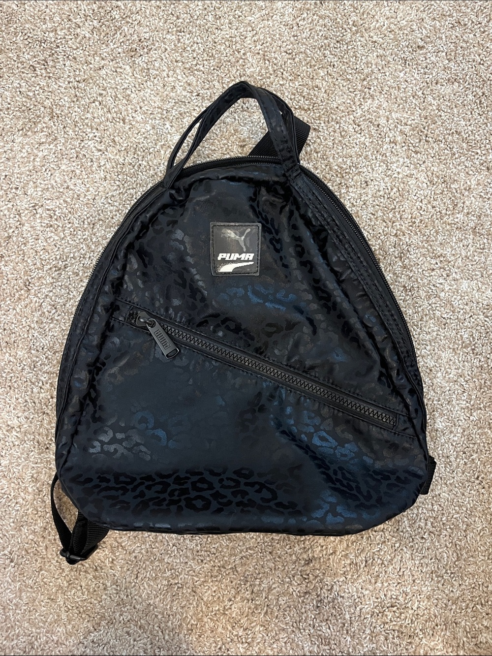 Puma mini backpack with leopard print